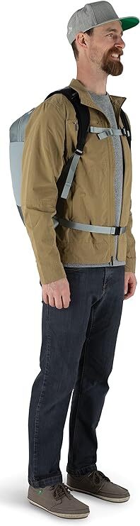 Load image into Gallery viewer, Osprey Panel Loader Travel Backpack Bag - Smoke Grey (25L)-2