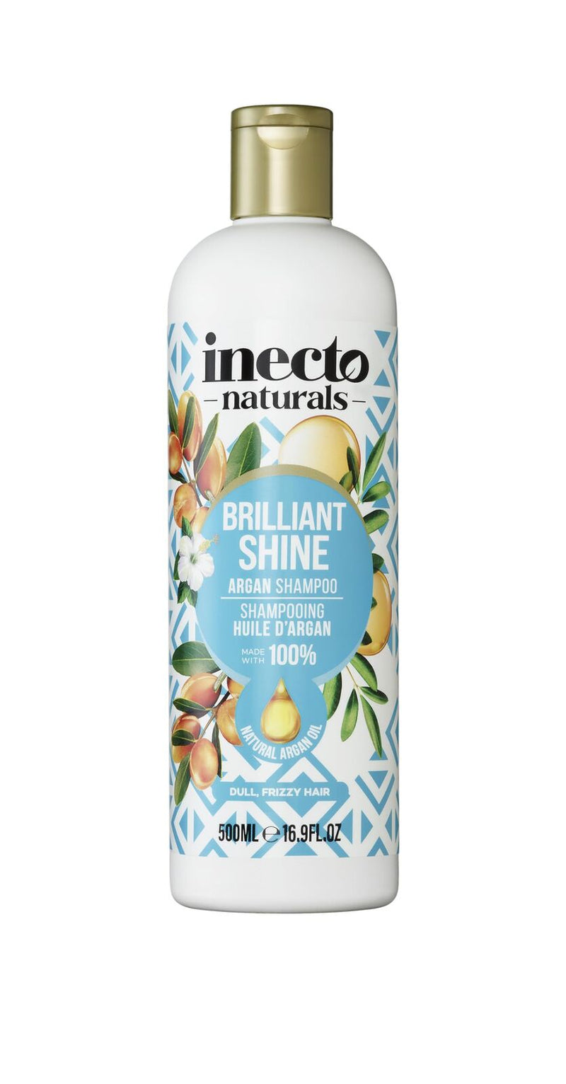 Load image into Gallery viewer, Inecto Brilliant Shine Argan Shampoo Frizz Control Hair Wash 500ml-0