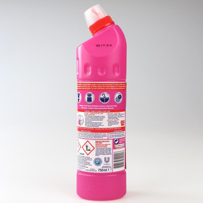 Load image into Gallery viewer, Domestos 750ml Bleach Extended Power Pink Power-4
