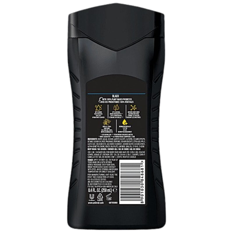Load image into Gallery viewer, AXE Black 3-in-1 Body Face Hair Wash for Men – Frozen Pear & Cedarwood – 250mL-2
