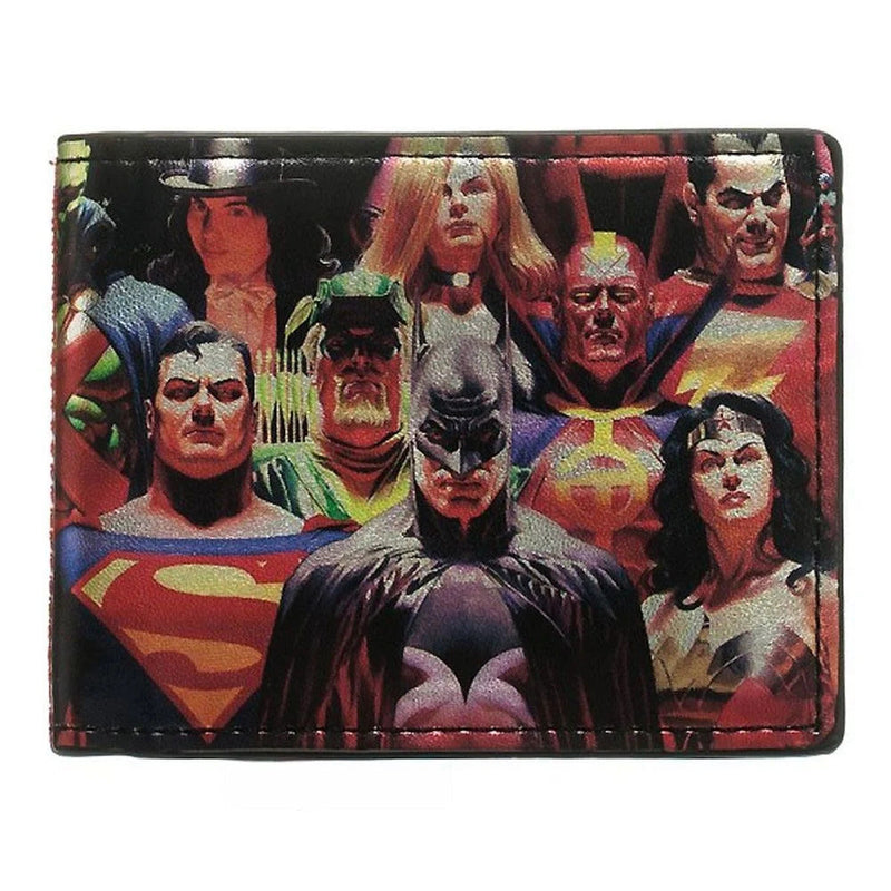 Load image into Gallery viewer, DC Comics Heroes vs Villains Wallet Bi-Fold Bifold Tilted Logo-2