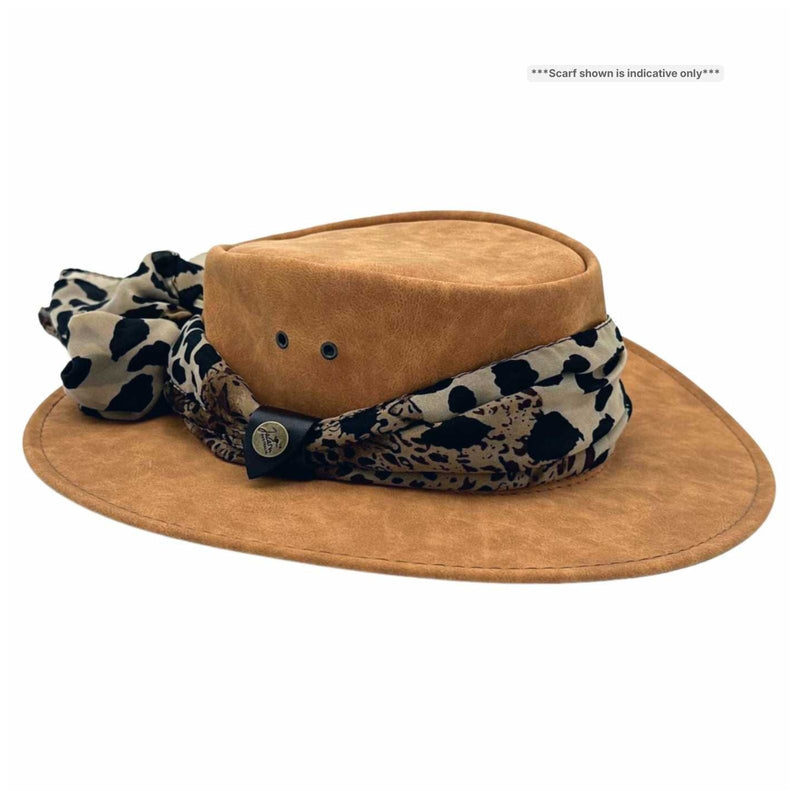 Load image into Gallery viewer, Jacaru 1103 Alice Hat – Vegan Leather, UPF 50+