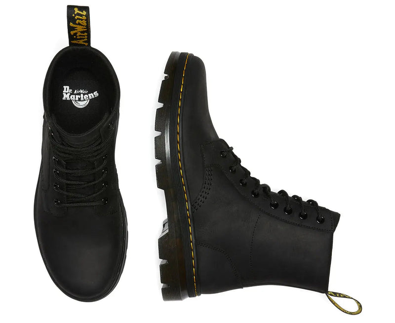 Load image into Gallery viewer, Dr. Martens Unisex Combs Wyoming Leather Boots in Black