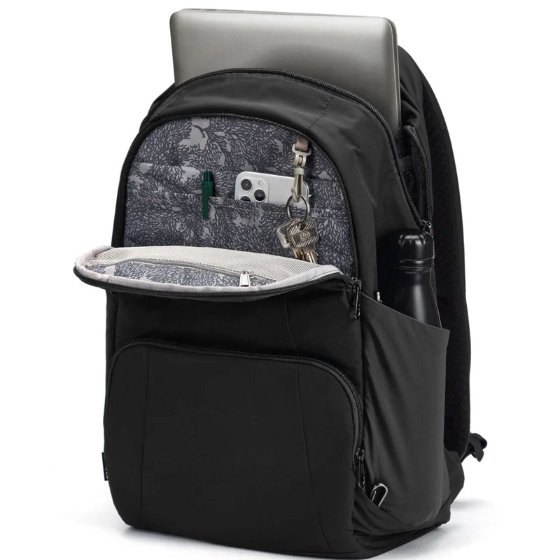 Load image into Gallery viewer, Pacsafe LS450 Anti-Theft 25L ECONYL Backpack Slash Proof Bag in Black