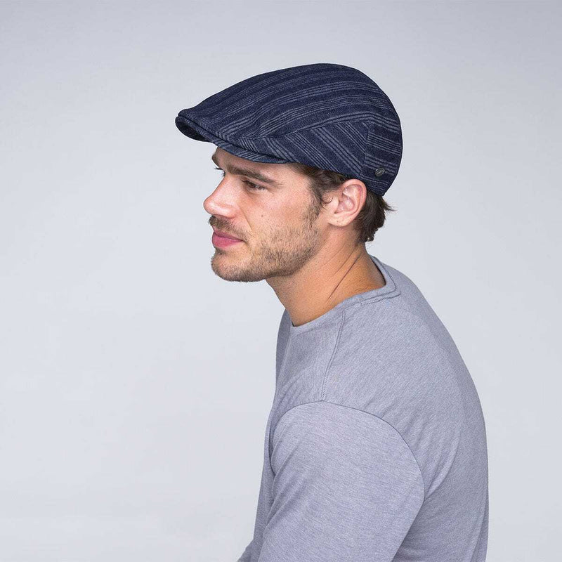 Load image into Gallery viewer, Bailey Mens Gulick Ivy Flat Cap Hat - Navy-4