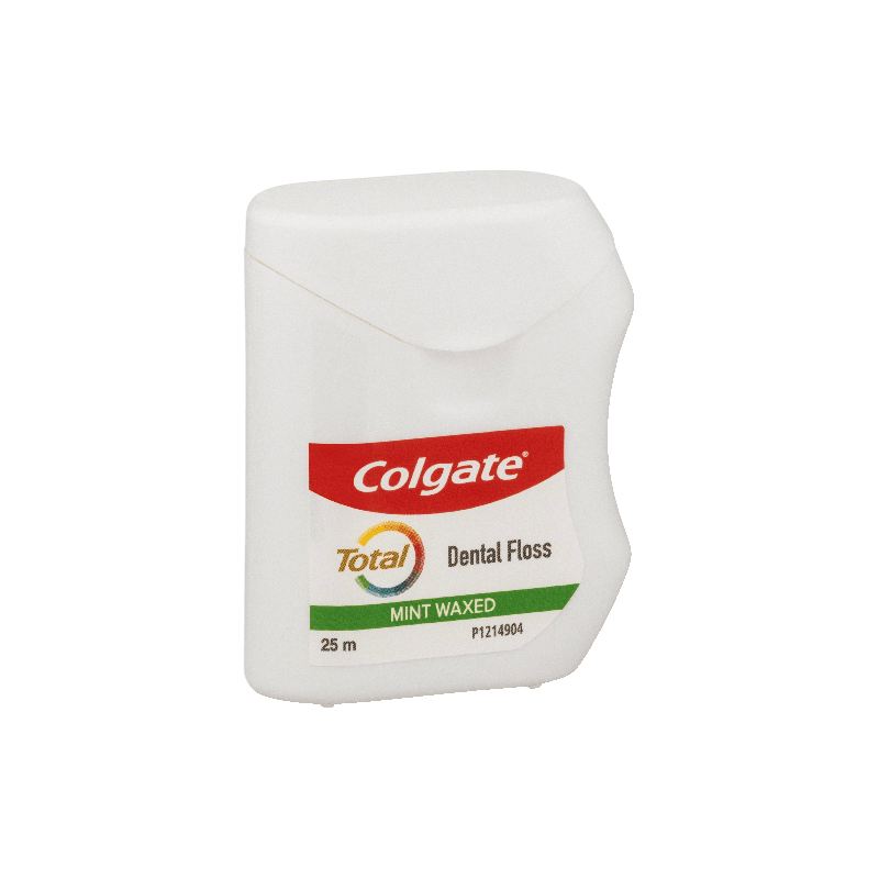 Load image into Gallery viewer, Colgate Total Dental Floss Mint Waxed Plaque Removal Gum Care - 25m-3