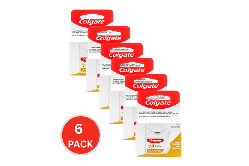 Load image into Gallery viewer, 6x Colgate Dental Floss Tartar Control 25m-0