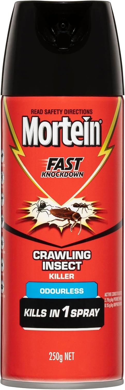 Load image into Gallery viewer, Mortein Fast Knockdown Odourless Surface Spray Crawling Insect Killer 250g-0