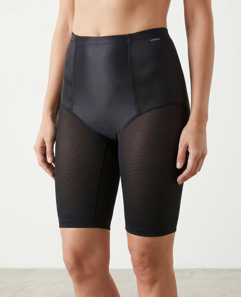 Load image into Gallery viewer, Ambra BodySculpt Long Control Shorts in Black (Size 10-12) - Slimming Shapewear-0