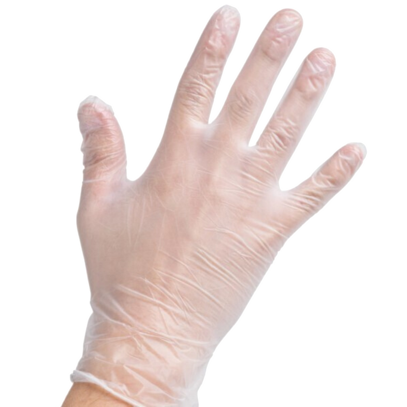 Load image into Gallery viewer, 100pcs Clear Vinyl Disposable Examination Gloves Powder Free-3