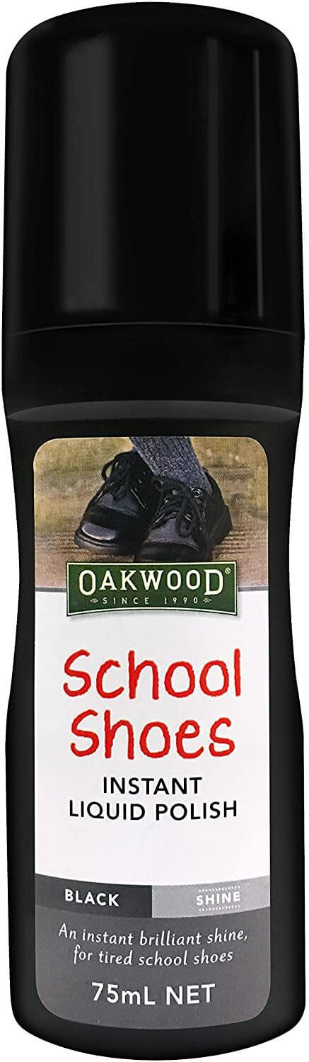 Load image into Gallery viewer, Oakwood 75ml School Shoes Instant Liquid Polish Black Shine-0