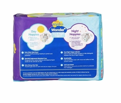 Load image into Gallery viewer, Wonder Pk27 the Wiggles Day & Night Nappies Diapers Infant 4 - 8 Kg Size 2-2