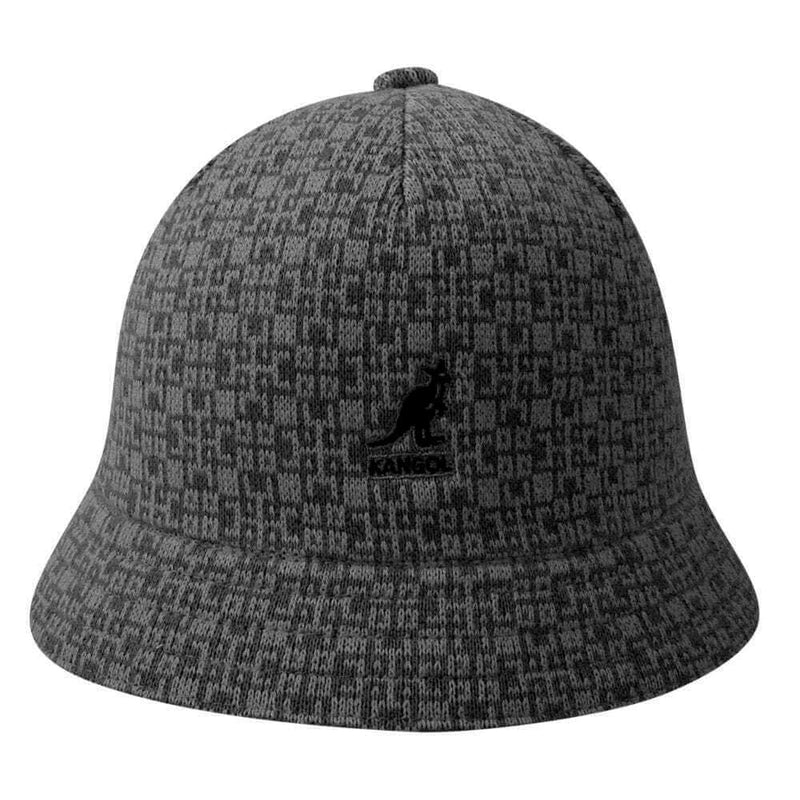 Load image into Gallery viewer, Kangol Kids Escher Check Casual Bucket Hat Round Childrens - Black