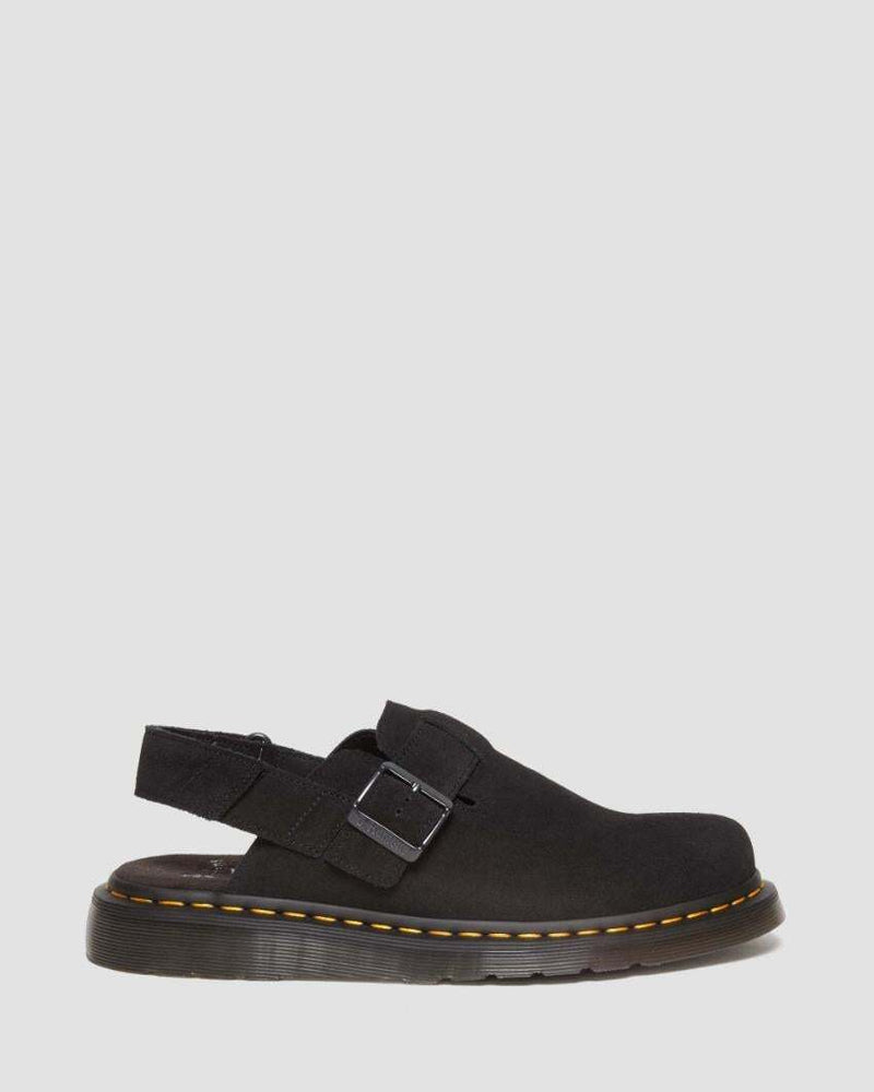 Load image into Gallery viewer, Dr. Martens Jorge II Sling Back Shoes Sandals Slip On in Black Suede
