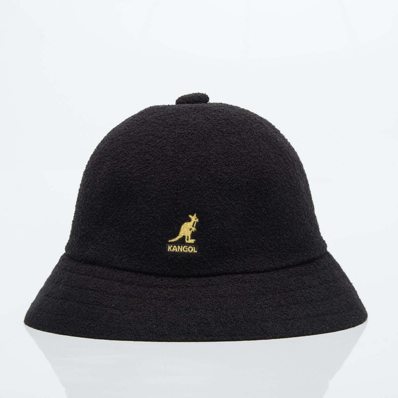 Load image into Gallery viewer, KANGOL Bermuda Casual Bucket Hat Terry Towelling Cap in Black/Gold