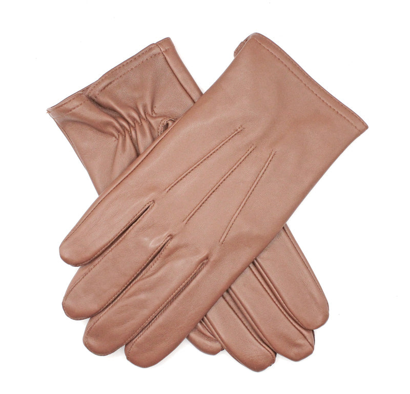 Load image into Gallery viewer, Dents Mens Genuine Full Grain Leather Gloves 3 Point Stitch Fleece Lined Warm Winter