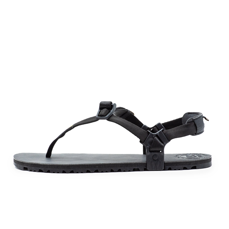 Load image into Gallery viewer, Luna Oso Flaco Winged Edition Black Sandals