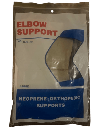 Load image into Gallery viewer, Neoprene Orthopedic Elbow Brace – Large, Cream with Velcro Straps