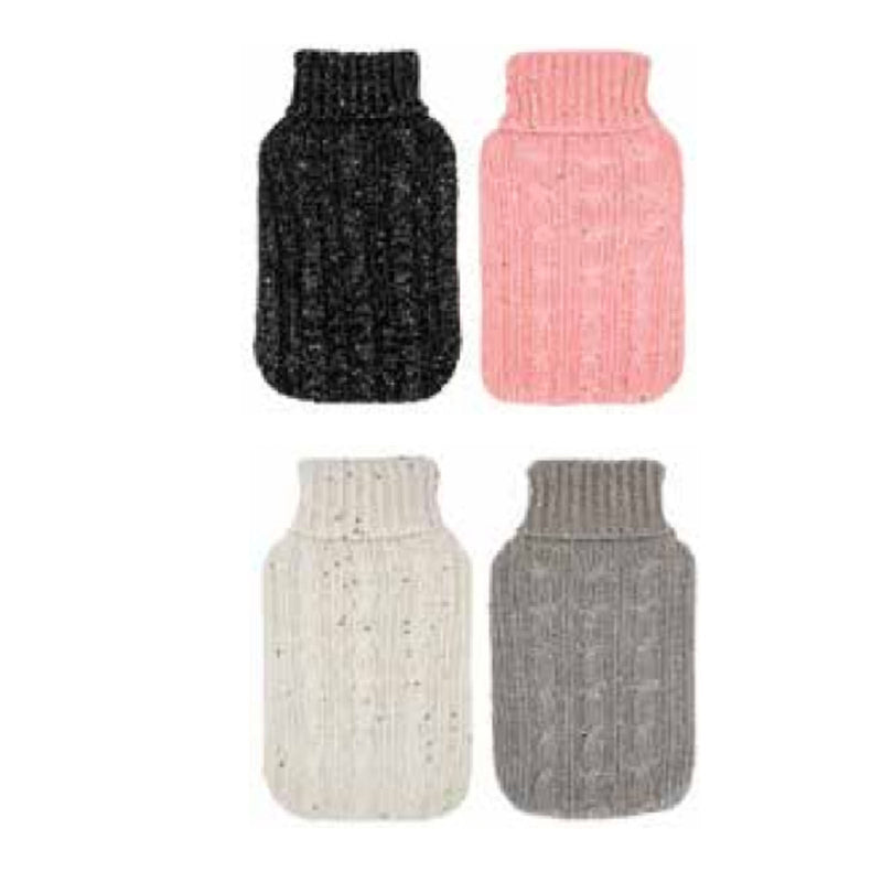 Load image into Gallery viewer, 2L HOT WATER BOTTLE with Knit Sparkles Cover Winter Warm Natural Rubber Bag-2
