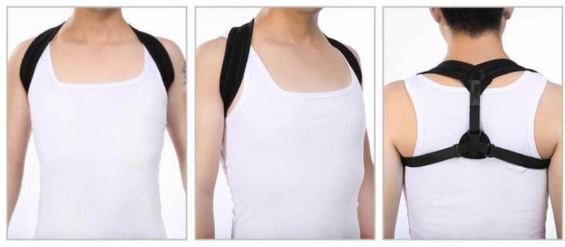 Load image into Gallery viewer, AXIGN Medical Posture Support Back Support Brace Corrector Strap Lumbar - Black-3