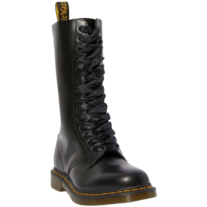 Load image into Gallery viewer, 83" Satin Ribbon Laces in Black - Fits 12-14 Eye Dr. Martens Boots Durable Pair-2