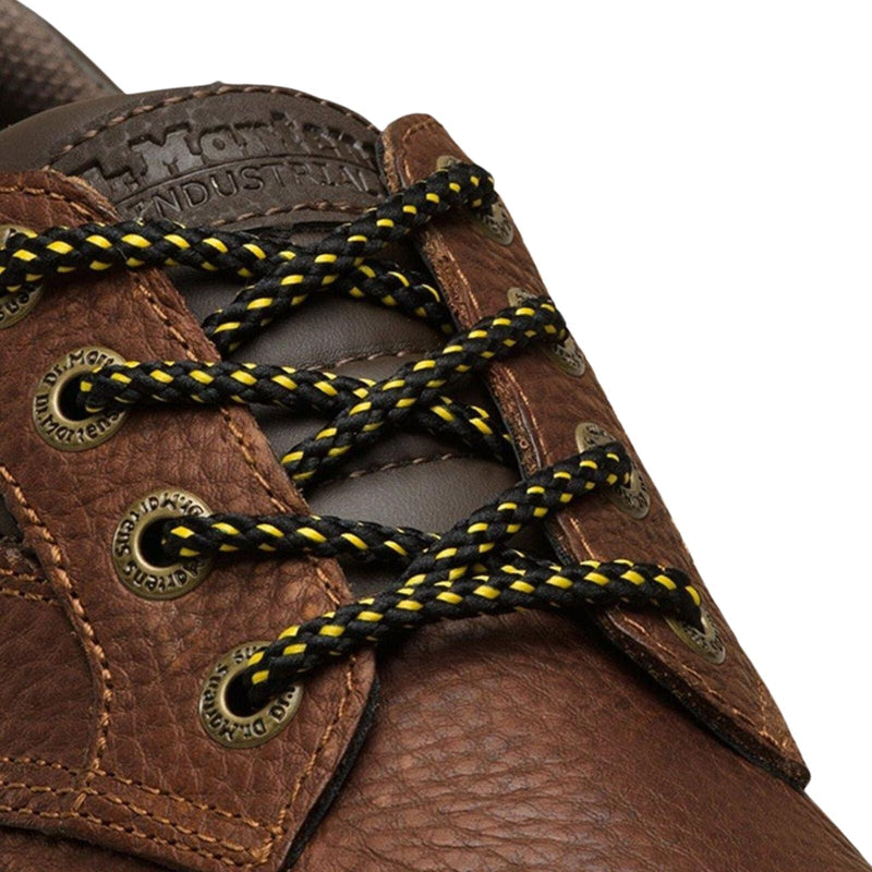 Load image into Gallery viewer, 36" Flat Cotton Laces Fits 4-5 Eye Dr. Martens Shoes Durable Pair - Black Yellow-4