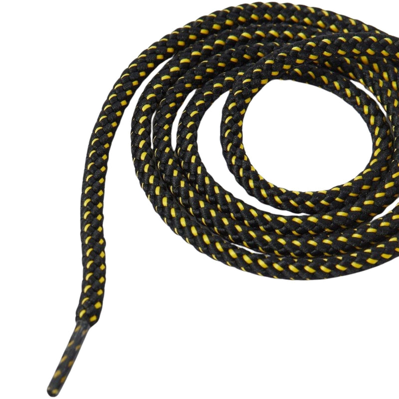 Load image into Gallery viewer, 36" Flat Cotton Laces Fits 4-5 Eye Dr. Martens Shoes Durable Pair - Black Yellow-3