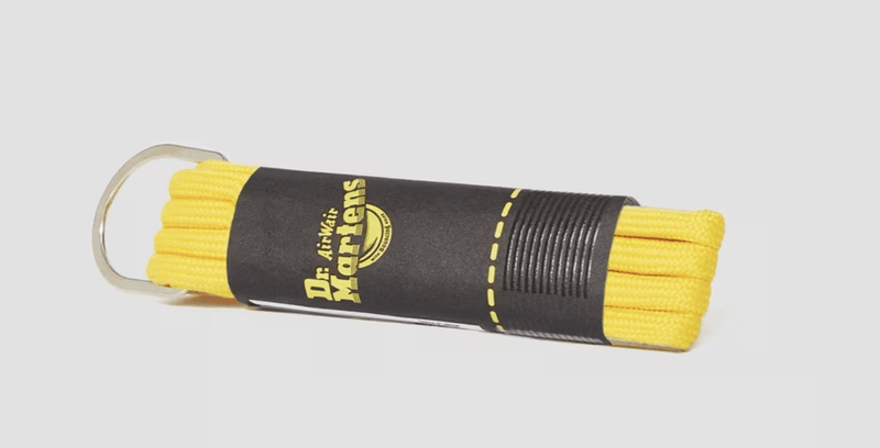 Load image into Gallery viewer, Dr. Martens 65cm Round Shoe Laces for 3 Eye Shoes in Yellow-1