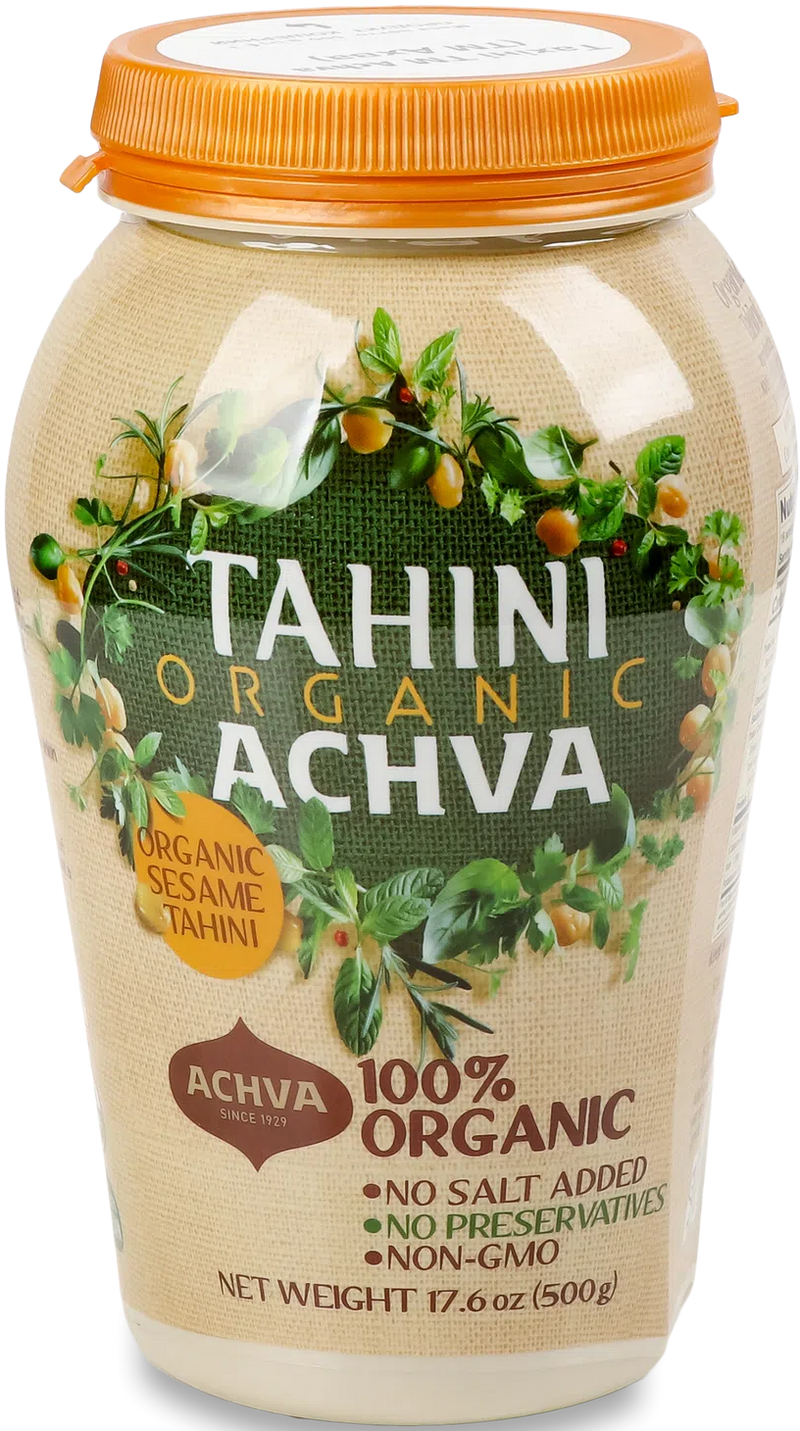 Load image into Gallery viewer, Achva 500g 100% Organic Ground Sesame Seeds Tahini Paste All Natural Dip Spread-0