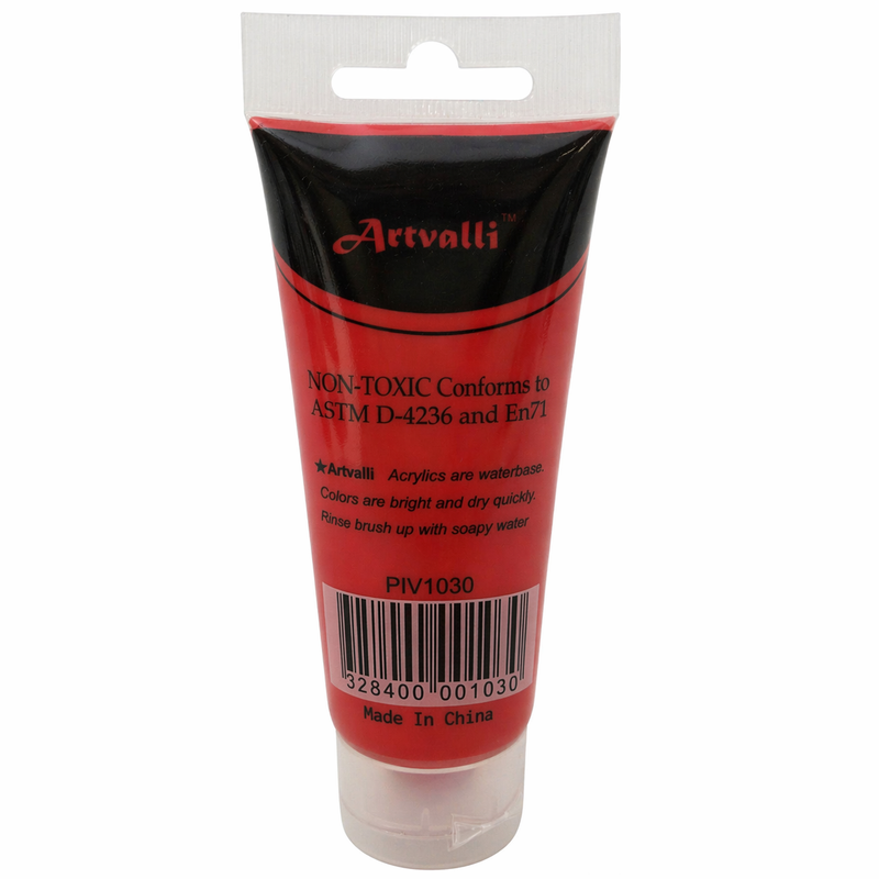 Load image into Gallery viewer, Acrylic Paint 75ml Tube Water Based Non Toxic Artist Craft - Brilliant Red-2