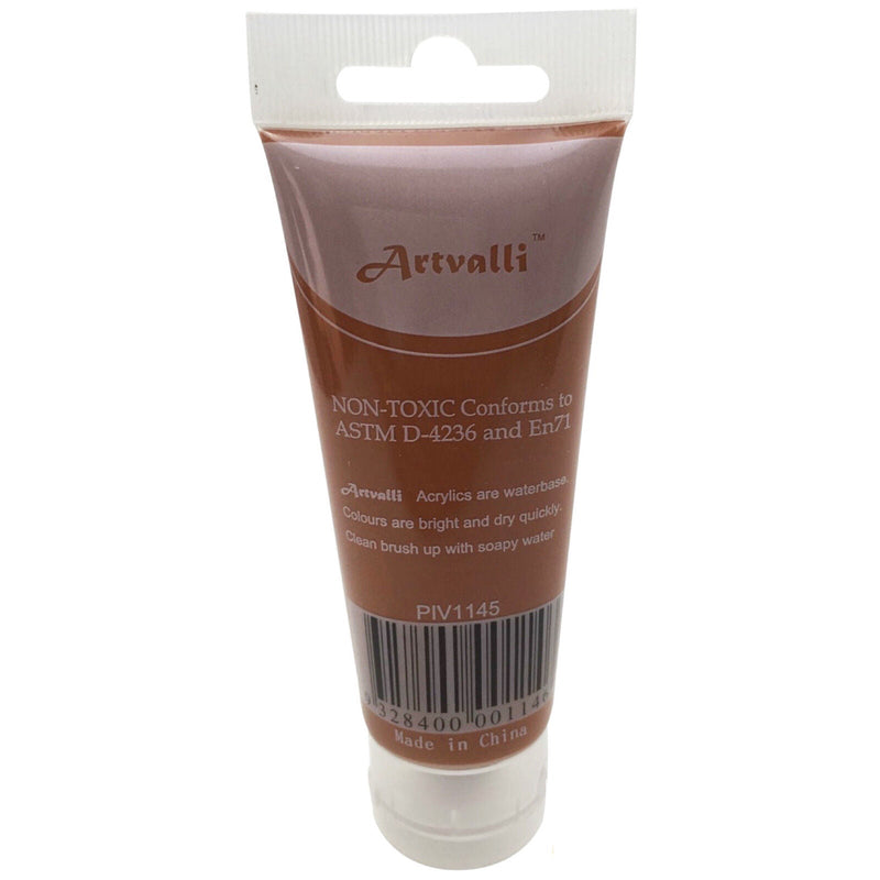 Load image into Gallery viewer, Acrylic Paint 75ml Tube Water Based Non Toxic Artist Craft - Burnt Sienna-3
