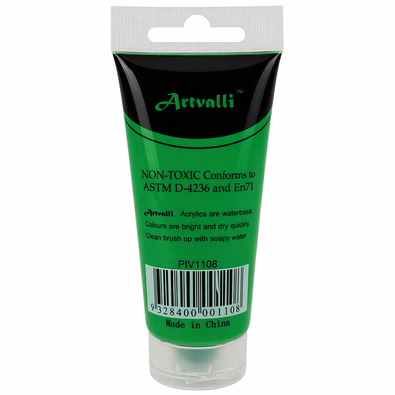 Load image into Gallery viewer, Acrylic Paint 75ml Tube Water Based Non Toxic Artist Craft - Light Green-2