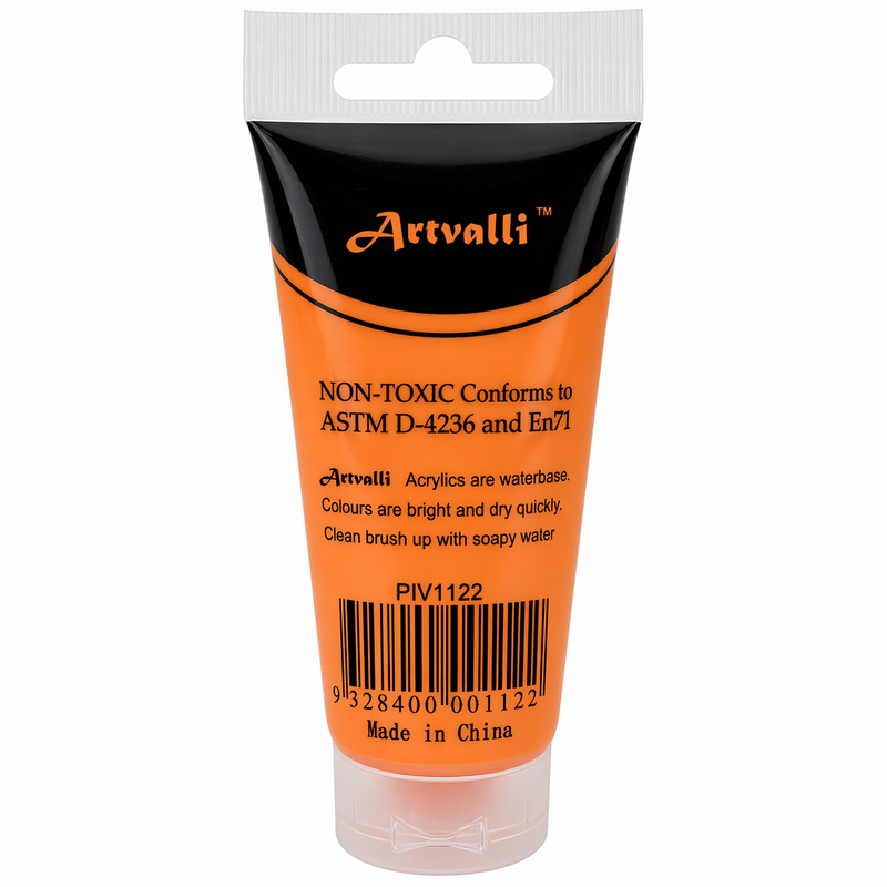 Load image into Gallery viewer, Acrylic Paint 75ml Tube Water Based Non Toxic Artist Craft - Orange-2
