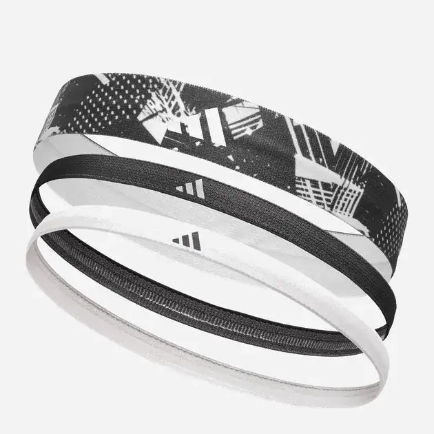 Load image into Gallery viewer, 3pcs Adidas Sports Headband Hair Bands Gym Training Fitness Yoga in White/Black-0