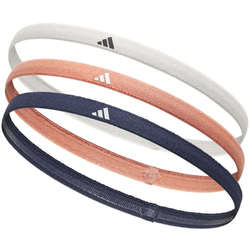 Load image into Gallery viewer, 3pcs Adidas Sports Headband Hair Bands Gym Training Fitness Yoga in Grey/Coral/Navy-0