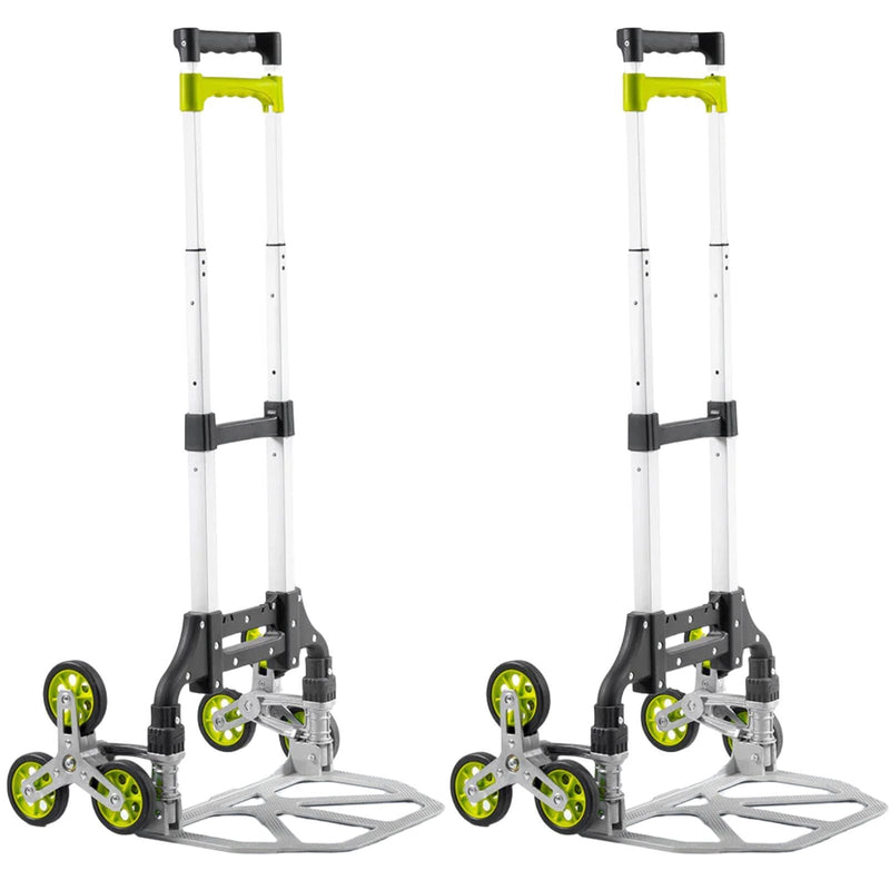 Load image into Gallery viewer, 2x Toplift Foldable Extendable Folding Stair Climber Hand Trolley Cart - 70kg-1