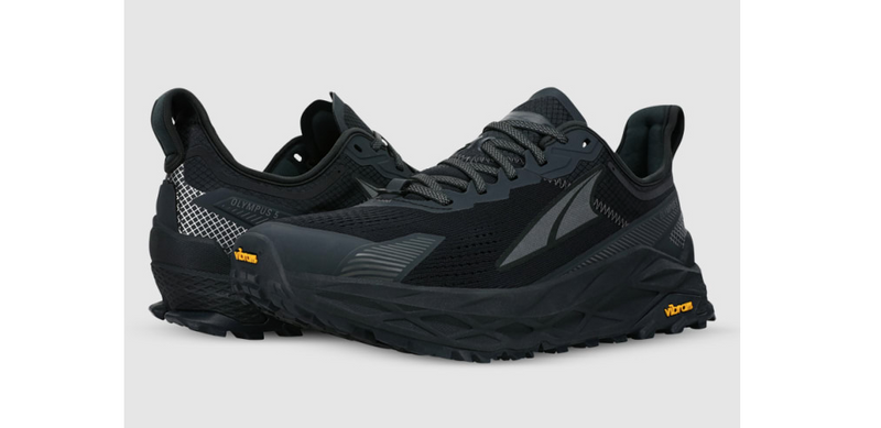 Load image into Gallery viewer, Altra Mens Olympus 5 Shoes Trail Hiking Running Walking Sneakers Vibram Sole in Black-4