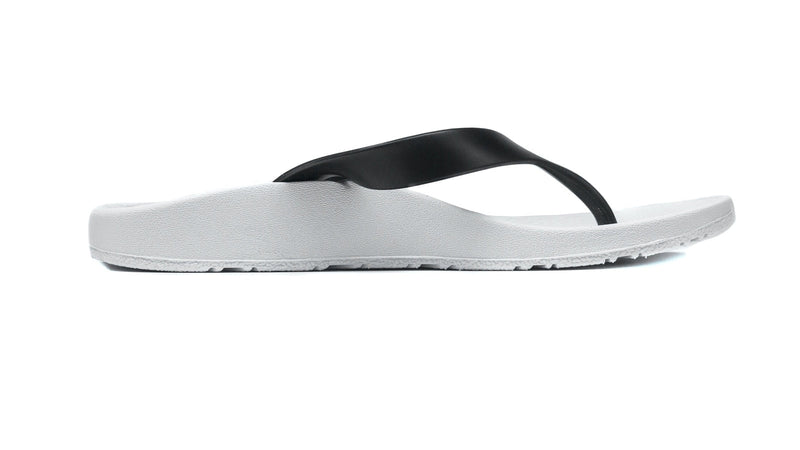 Load image into Gallery viewer, ARCHLINE Orthotic Thongs Arch Support Shoes Footwear Flip Flops Orthopedic - White/Black-3