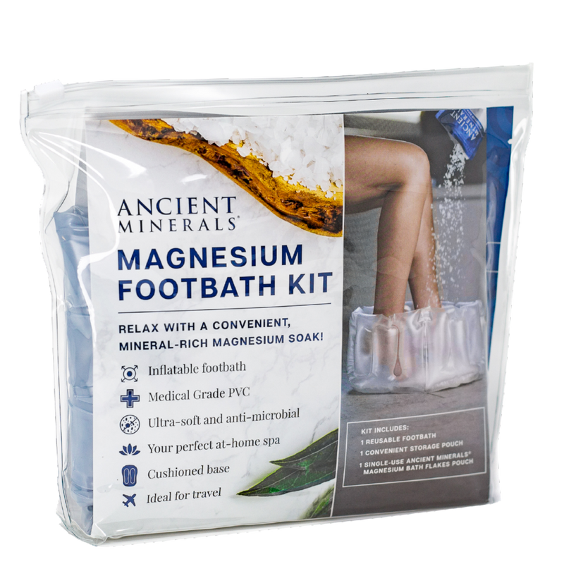 Load image into Gallery viewer, Ancient Minerals Inflatable Magnesium Foothbath Kit with Mag Flakes-3