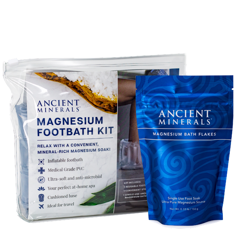 Load image into Gallery viewer, Ancient Minerals Inflatable Magnesium Foothbath Kit with Mag Flakes-0
