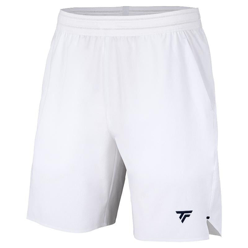 Load image into Gallery viewer, Tecnifibre Mens Tennis Team Stretch Shorts in White-0