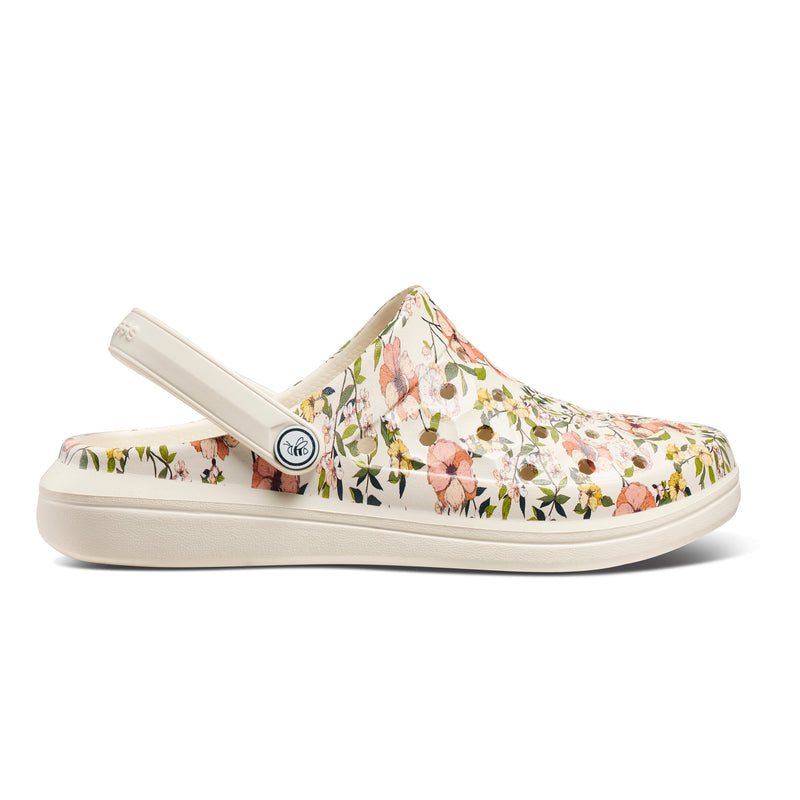 Load image into Gallery viewer, Varsity Clog - Bone-Summer Floral-0