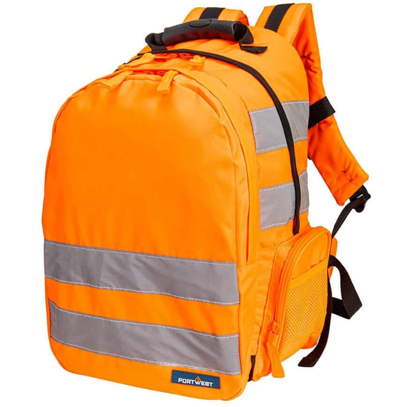 Load image into Gallery viewer, 25L Hi Vis Backpack Rucksack High Visibility Work Bag in Orange-0