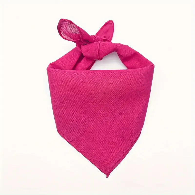 Load image into Gallery viewer, BANDANA 100% COTTON Head Wrap Durag Bandanna Summer Biker Scarf Mask - Hot Pink-0