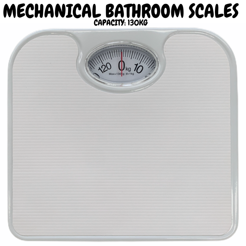 Load image into Gallery viewer, 130kg Mechanical Bathroom Scales Weight Checker Kilo Kg Kilograms - White-1