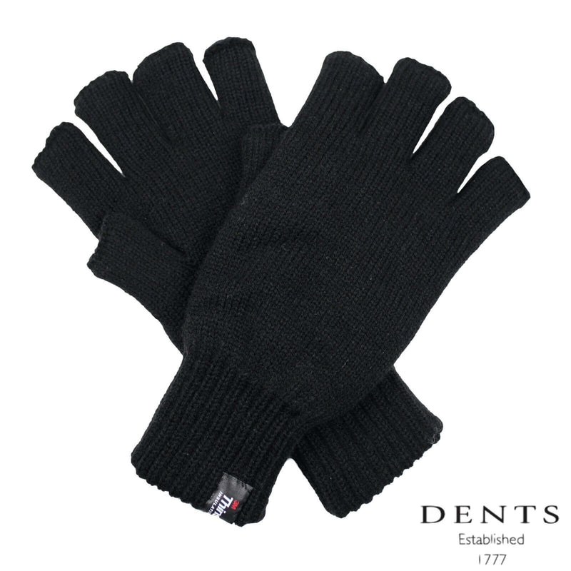 Load image into Gallery viewer, Dents 2pcs Set Mens 3M Thinsulate Pull-On Beanie + Knitted Fingerless Gloves-2