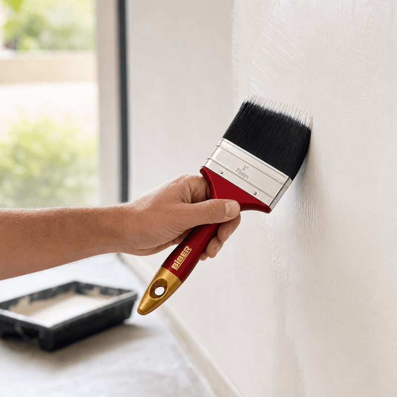 Load image into Gallery viewer, Biber Paint Brushes Straight Professional Painting House Flat Brush - 3"" (75mm)-2