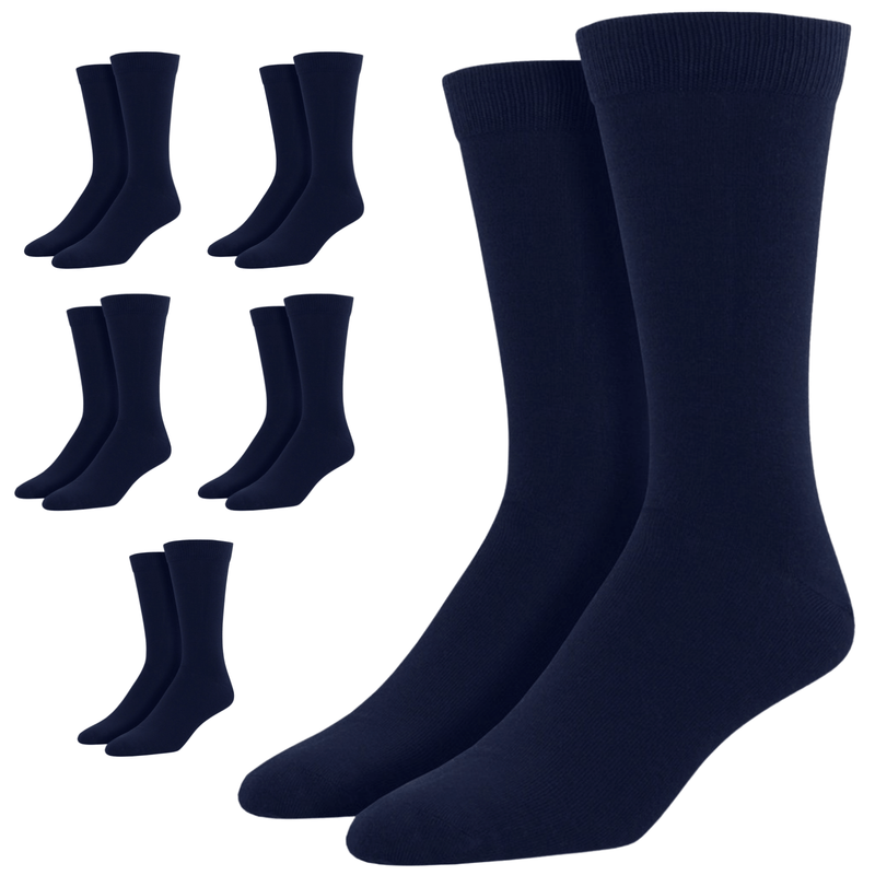 Load image into Gallery viewer, 6 Pairs Premium Bamboo Loose Top Socks Diabetic Diabetes Circulation Eco Sox-11