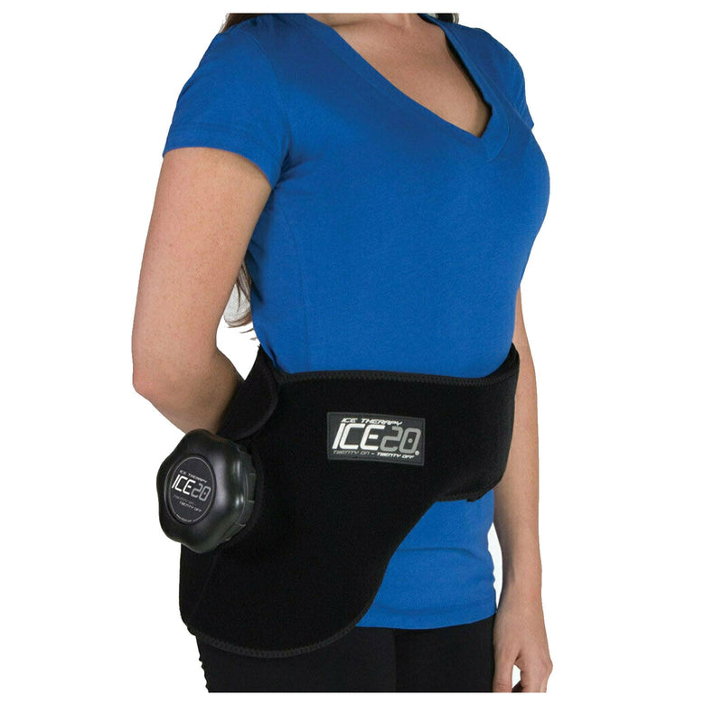 Load image into Gallery viewer, ICE 20 Back/Hip Strap Compression Therapy Wrap Cold Pain Relief-4