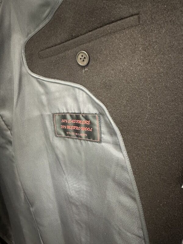 Load image into Gallery viewer, Bossini Lapel Trench Coat Jacket Winter Overcoat w/ Cashmere - Brown-4